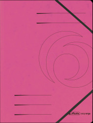 11159654 Folder with elasticated corner straps, A4, pink, pack of five