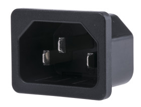 Złącze IEC IEC C14, na Zatrzask Męski 15A Proste Lutowane Schurter