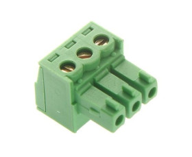 TBMF 3803R listwa zaciskowa żeńska 3pin; raster 3,81mm