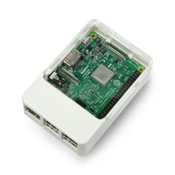 Obudowa Raspberry Pi Model 3B+/3B/2B Style Enclosure - biała