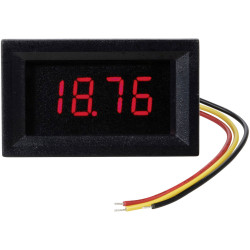 TRU COMPONENTS TC-VL4D-RED Digital rack-mount meter red panel 4-digit display
