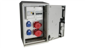 Rozdzielnica Budowlana Na Słup (2X2p+Z, 1X16a/5P, 1X32a/5P) Rb26x40k40-00112W-S0