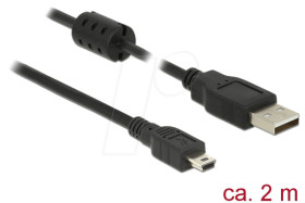 84914 Cable USB 2.0 Type-A male &gt; Mini-B male 2.0 m