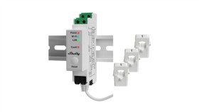 Shelly Trójfazowy Licznik Energii Do Montażu Na Szynie Din Shelly Pro 3Em...