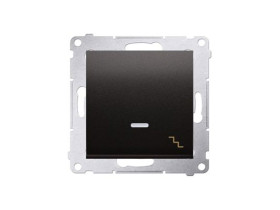 SIMON 54 Wyłącznik schodowy podświetlany LED antracyt DW6L.01/48 SIMON 54 PREMIUM