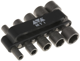 Zestaw nasadek rozmiar napędu 1/4 cala elementy: 10 MTI typ napędu Kwadratowy