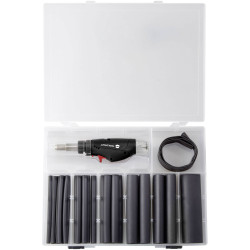 Toolcraft TO-5083458 27-Piece Heat-Shrink Tubing Set with 1300 &#xB0;C Burner