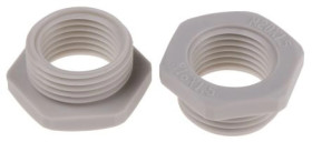 Adapter do dławnic kablowych, M20 → M16, materiał: Nylon 66, kolor: Szary, RS PRO