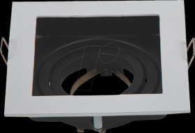 2014 Recessed ceiling ring, GU10, angular, swivel, white/black