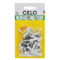 Kołek HR do pustych przestrzeni HR 6-30mm z wkrętem do płyt wiórowych SPS 3,5x50 /opak. = 20 szt./ (56HRSZ20) CELO