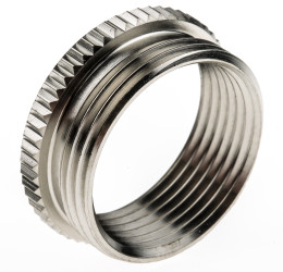 Adapter do dławnic kablowych gwint wew PG16 gwint zew M25 Mosiądz platerowany niklem rozmiar gwintu M25 → PG16