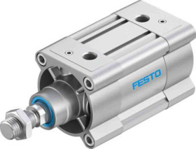 Siłownik pneumatyczny z tłoczyskiem skok: 30mm Festo Ø 80mm dwustronnego działania Action DSBC-80-30-PPVA-N3