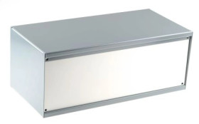 Obudowa urządzeń elektronicznych, Stal walcowana na zimno, Szary, 406 x 197 x 159mm, RS PRO