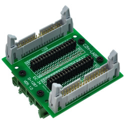 CZH-LABS DIN Rail Mount IDC34 2x17Pin 0.1&quot; Pitch(2.54mm) Header Diagnostic Test Breakout Board.