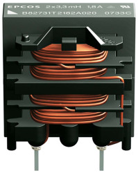 Dławik sieciowy 39 mH 550mA Promieniowe -30 → +50% Wtyczka PC 2.2Ω Rdc rdzeń ferrytowy