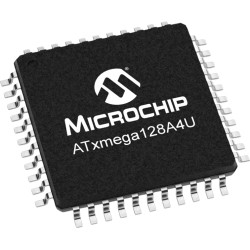 AVR microcontroller, 8/16 bit, 32 MHz, TQFP-44, ATXMEGA128A4U-AU