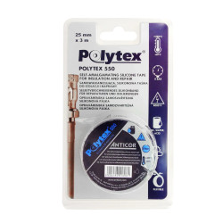 Taśma samowulknizująca, silikonowa do izolacji i naprawy POLYTEX 550 25mm/3m
