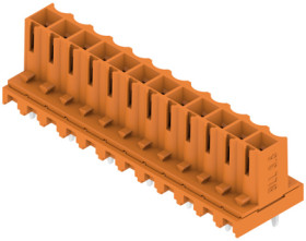 Socket header, 12 pole, pitch 3.5 mm, straight, orange, 1376480000