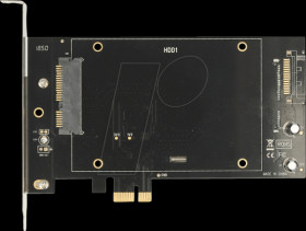 90349 PCIe x1 card with 2x SATA HDD/SSD