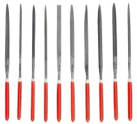NP-PIL10IR Komplet 10 pilników - iglaków do metalu z rączką