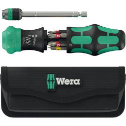 Wera 05051515001 Kraftform Kompakt 25 RA-R with pouch, 6 pieces