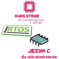 Kursy STM32 dla początkujących + FreeRTOS + Język C dla Mikrokontrolerów + Sprzęt
