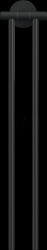 40562-00000-00 tesa Moon black towel rail, 2-armed