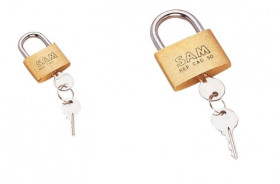 Kłódka średnica szekli: 5.5mm SAM z kluczem mosiężna