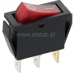 Przeł. kołys. podśw. 12V; 3pin ( wąski ); 20A