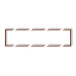 Ramka wypełniająca poczwórna serii DECO brązowy metalik 9DRW-4