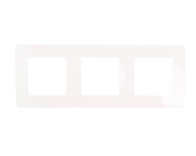 NILOE Ramka potrójna biała 665003