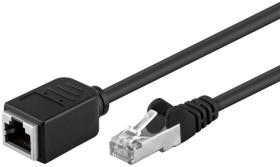 CAT 5e Kabel przedłużającyF/UTP, czarny - Długość kabla 1.5 m