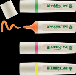 4-24-4 Highlighter pen, eco-friendly, 4 colours