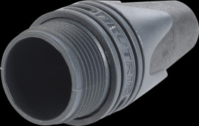 BXX-0-BLACK XLR clamping sleeve, anti-kink sleeve, black