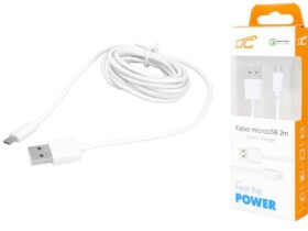 Kabel USB wtyk A - wtyk micro B, 2m biały; LTC Quick Charger