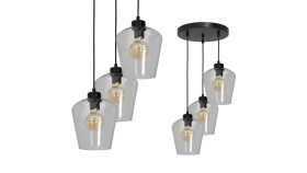 Lampa Wisząca Santiago Clear 3Xe27 Mlp6611 Milagro