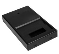 Z-88 Obudowa z tworzywa Z88, wymiary 166x100x25mm - z okienkiem 20x50mm - czarna