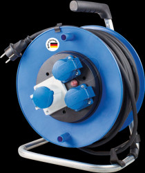 10173 Camping cable reel with earthed plug, 25 m