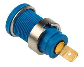 Gniazdo bananowe Żeński Wypustka typ Gniazdo bananowe Niebieski 25A Hirschmann Test & Measurement rozmiar 4 mm