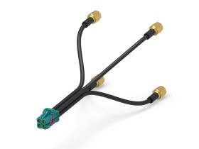 Kabel koncentryczny złacze B SMA długość 1m Z zakończeniem