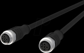 142MFA22050 Sensor cables, M12, 4-pin, coupling > coupling, 5 m