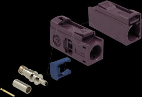 89688 FAKRA D jack 25 mm (long) for crimping