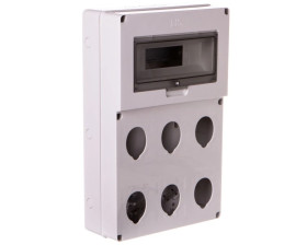 Rozdzielnia budowlana pusta 12 mod.6 gniazd 16/32A szara EC69015