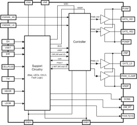 Bidirectional current DC/DC controller