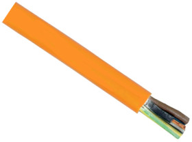 PUR connection cable H07BQ-F 5 G 1.5 mm², unshielded, orange, H07BQ-F5G1,5 ORANGE