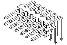 Molex 10883141 Listwa kołkowa, męska, do wbudowania, standardowa, 30 szt.