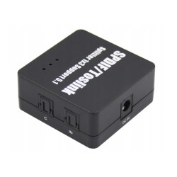 Rozgałężnik - spliter sygnału optycznego TOSLINK SPDIF 1x3