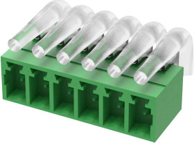 Degson 15EDGRC-LD-3.81-06P-14-00 Obudowa złącza pin żeńskiego na PCB, wire-to-board, piny: 6, 8 A, 1 szt.