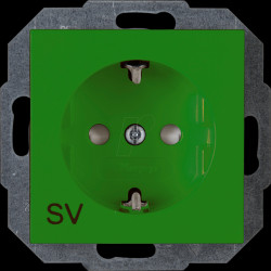 940008003 Outlet, one-way, child safety, HK07 SV green