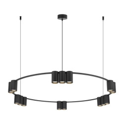 Lampa wisząca (koło) GENESIS BLACK 15xGU10 ML0376 Milagro